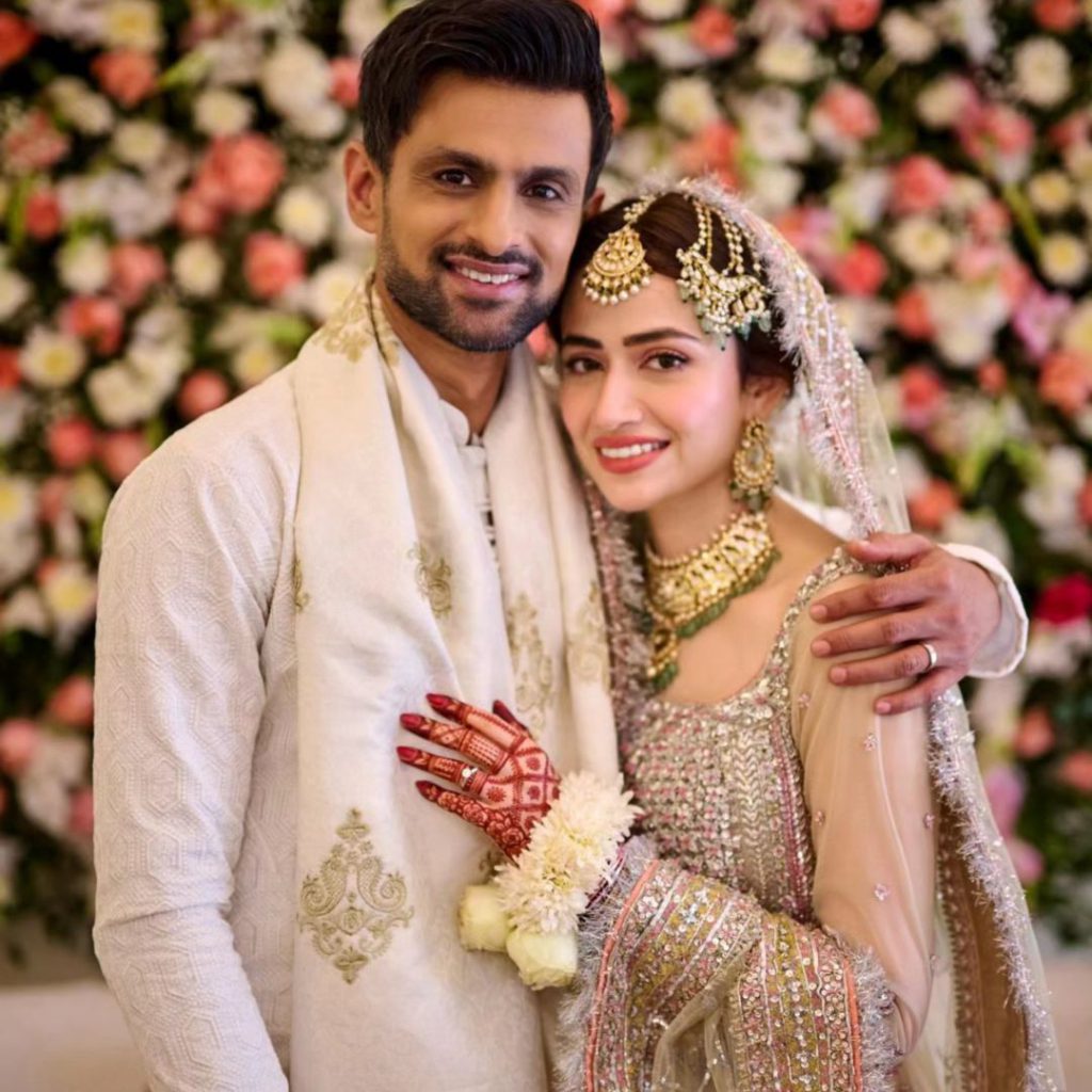 Shoaib Malik and Sana Javed