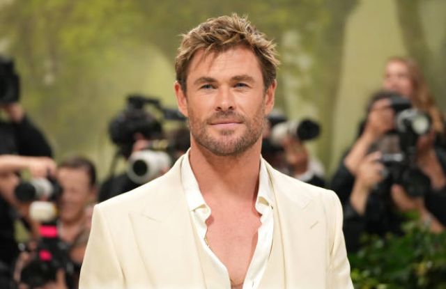 Chris Hemsworth attends The 2024 Met Gala Celebrating Sleeping Beauties Reawakening Fashion